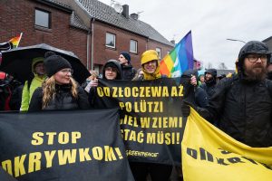 Polscy aktywiści na proteście w Lützerath, 2023, fot. Michalina Kuczyńska (Greenpeace Polska)
