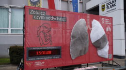 Czarne płuca pod urzędem. Smog na Dolnym Śląsku wciąż zabija, mimo zakazu kopciuchów